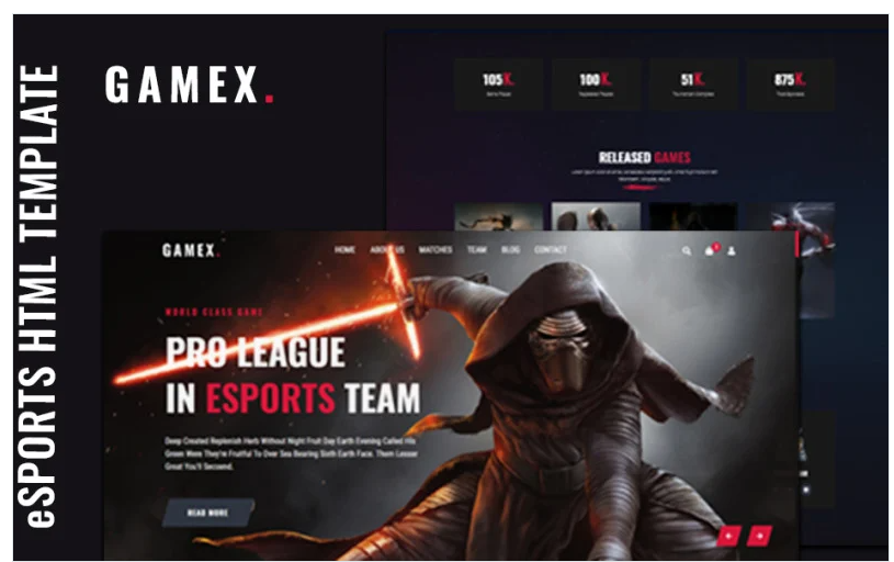 Gamex - eSports Html Template
