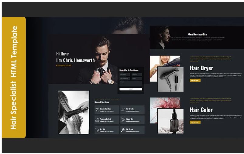 Carpera Car Repair Garage Landing Page Template