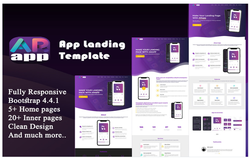 ARapp - App Landing Website Template