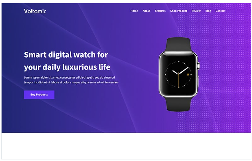 Voltamic - Product Landing Page Template