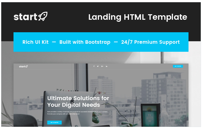 Start - Consulting Landing Page Template