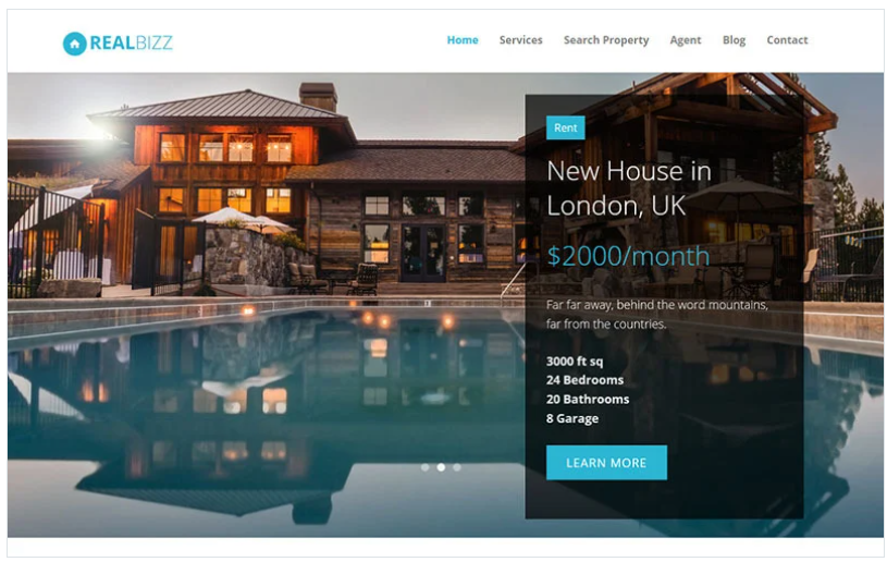 RealBiz - Real State HTML Tempalte Landing Page Template