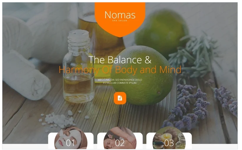 Spa Accessories Responsive Landing Page Template