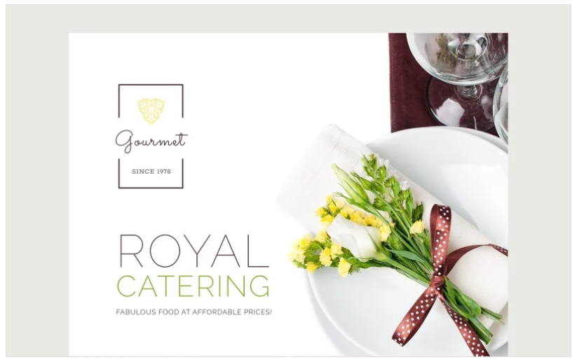 Gourmet Landing Page Template