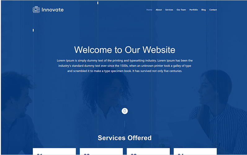 Innovate Landing Page Template
