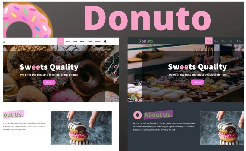 Donuto - Donuts Restaurant Landing Page Template