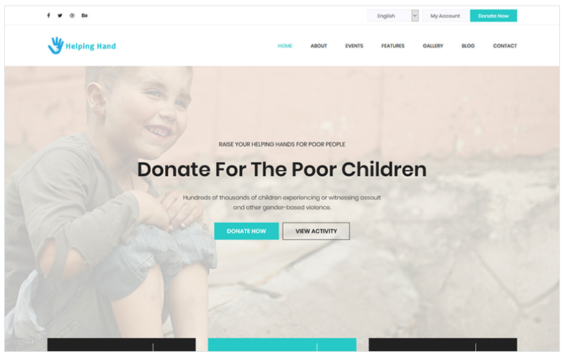 HelpingHand - Charity & Donation HTML5 Template Landing Page Template