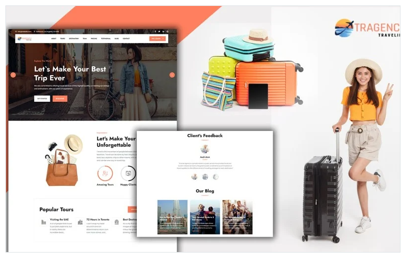 Tragency Travel Agency Landing Page HTML5 Template