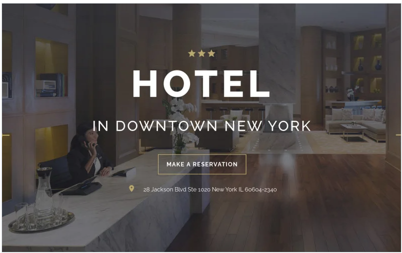 HOTEL - Travel Stylish HTML Landing Page Template