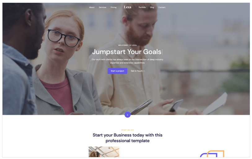 Lexa - Multipurpose Creative Landing Page Template