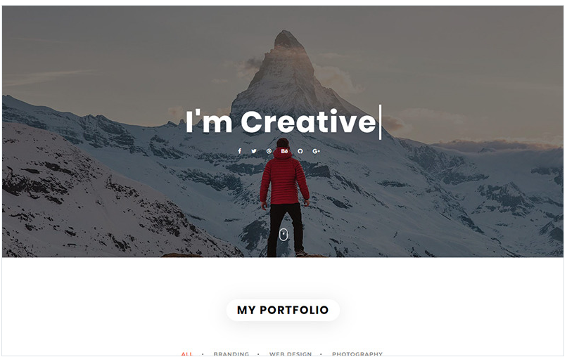 Nivea - Personal Portfolio Landing Page Template