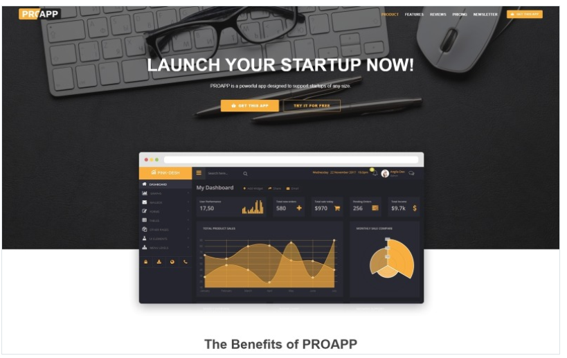 Rocket - Mobile App HTML5 Landing Page Template