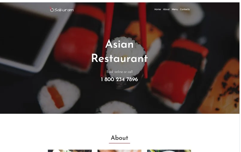 Sakuram - Landing WordPress Elementor Themes Landing Page Template