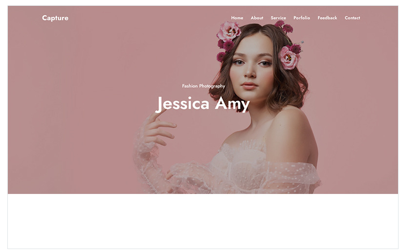 Capture - Photography HTML Landing Page
