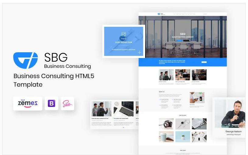SBG - Business Consulting HTML Landing Page Template