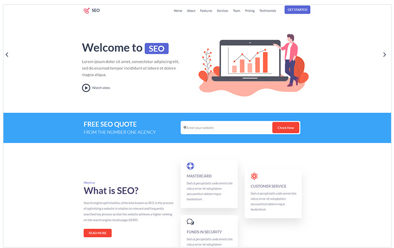 SEO - Seo Agency Landing Page Template
