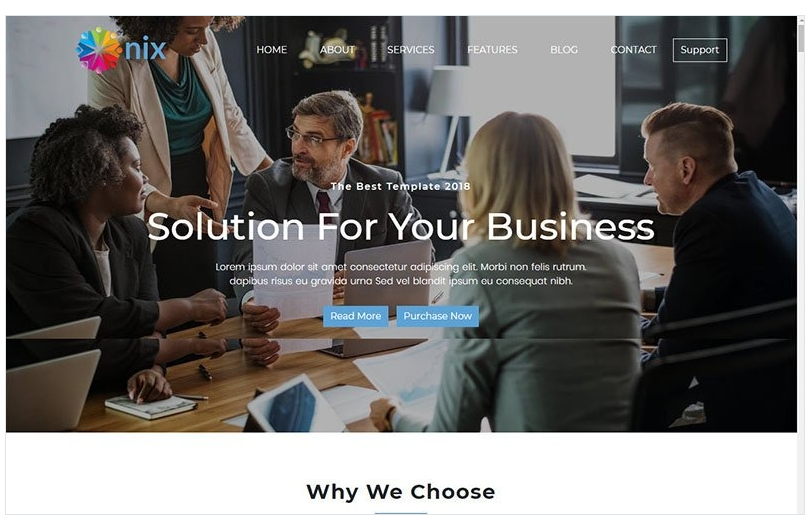Onix - One Page Parallax Bootstrap Landing Page Template