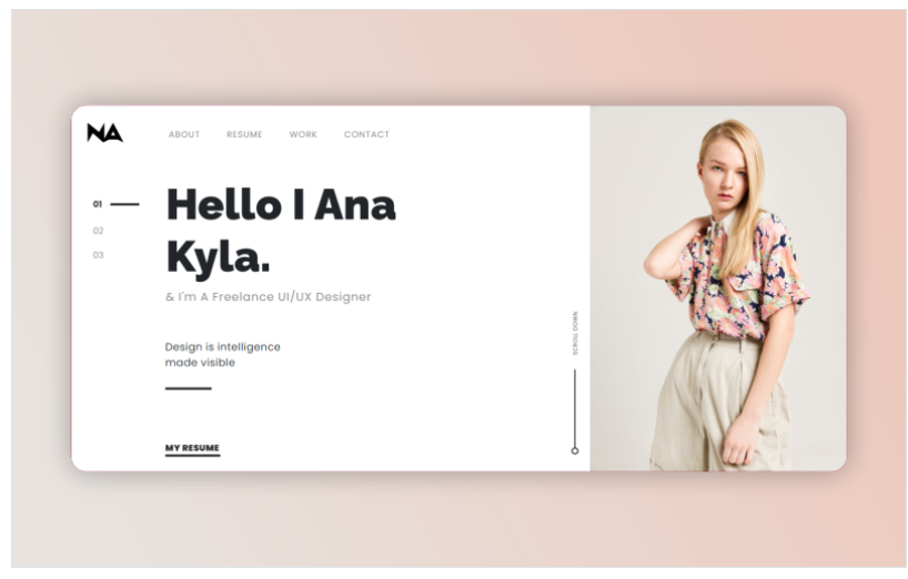 Na - Onepage Html Personal Portfolio Landing Page Template