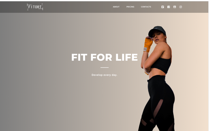 Fitort - Sporting Html Landing Page Template.