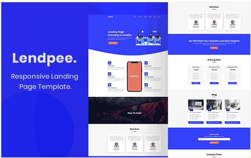 Lendpee - Landing Page Template