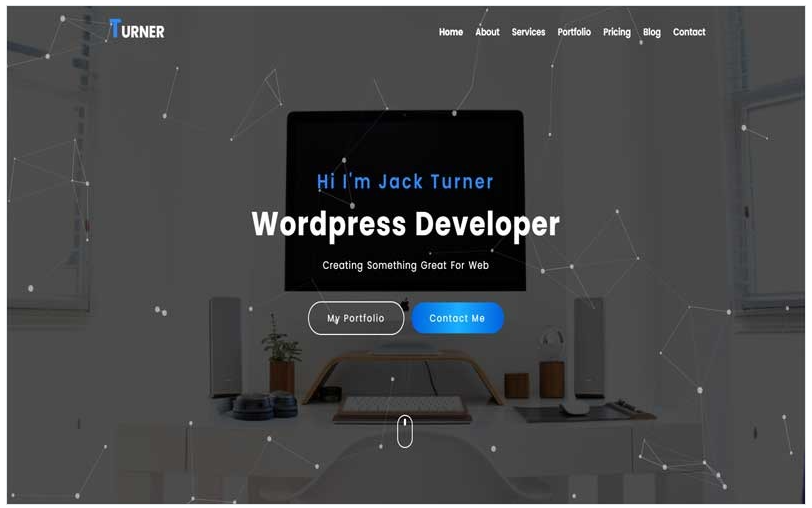 Turner - One Page Portfolio Template