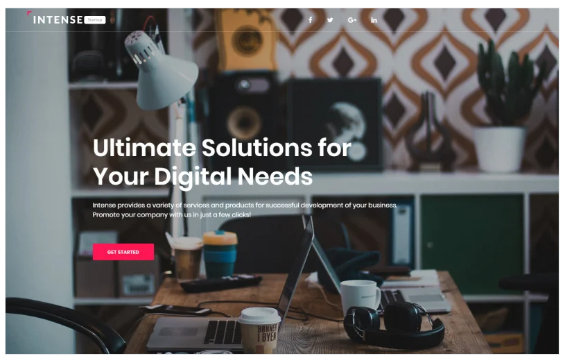 Intense Startup - Business Modern HTML Landing Page Template