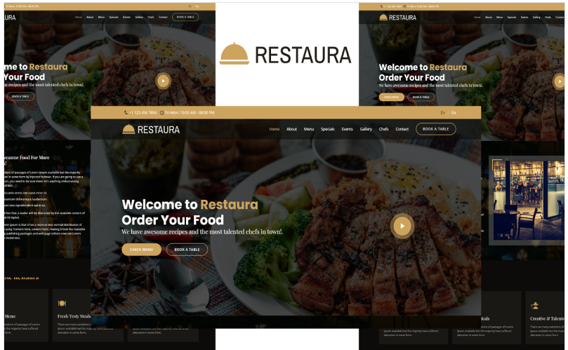 Restaura - Restaurant Landing Page Bootstrap 5 Template