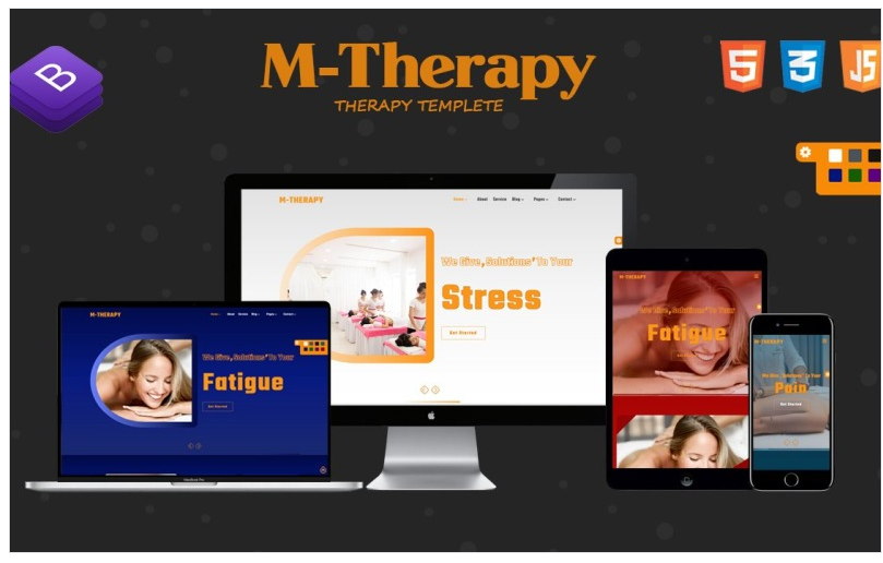 M-Therapy Landing Page Template
