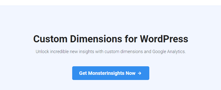 MonsterInsights Custom Dimensions Addon