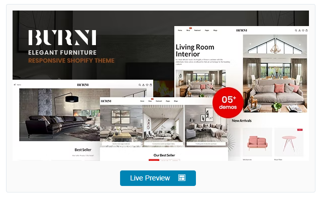 Burni - Elegant Furniture Shop For Shopify