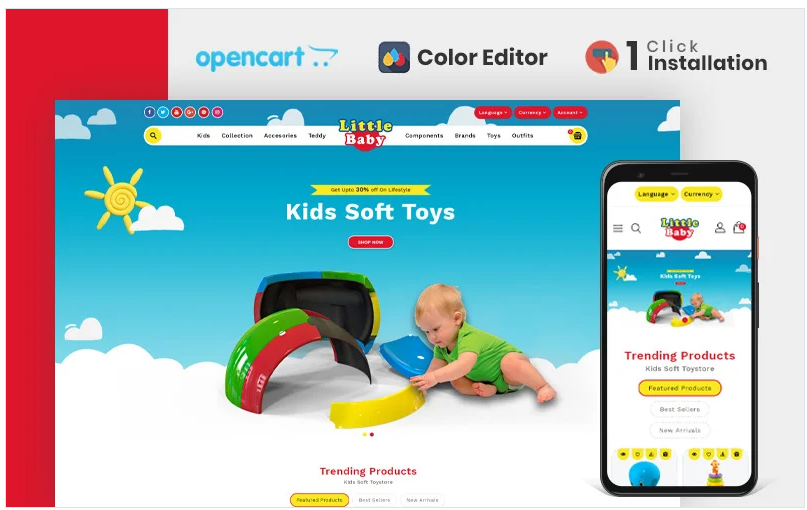 Little Baby Kids & Toys Store OpencartTheme