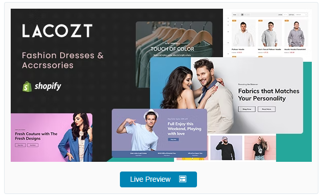 Lacozt - Multipurpose Clothing, Fashion Store Shopify Theme