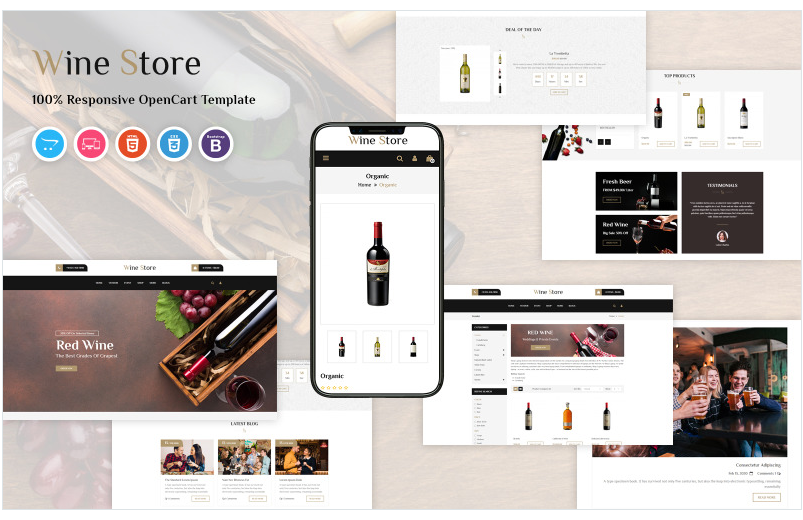 Wine - Responsive OpenCart Template