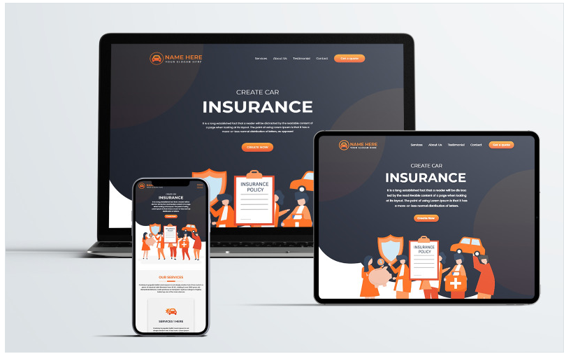Insu – Car Insurance One Page HTML5 Template