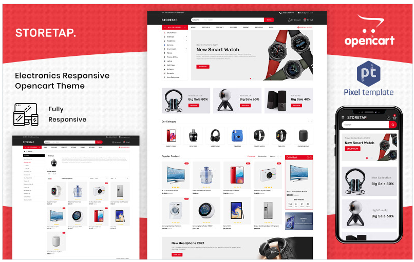 Storetap - Electronics Store OpenCart