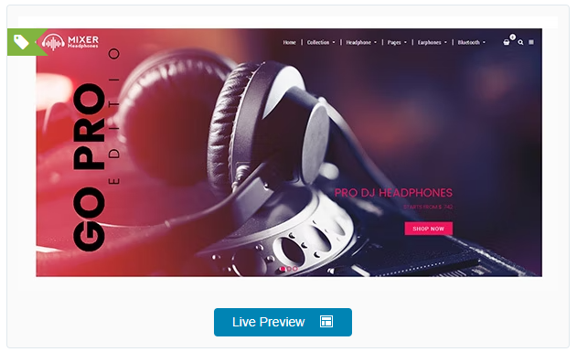 Mixer - Headphone and Audio Store Shopify Theme