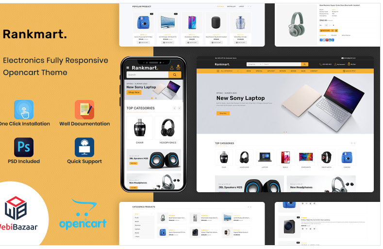 Rankmart - Mega Store OpenCart Template