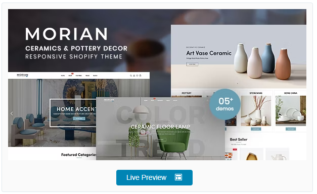 Morian - Ceramics & Pottery Decor Shopify Theme