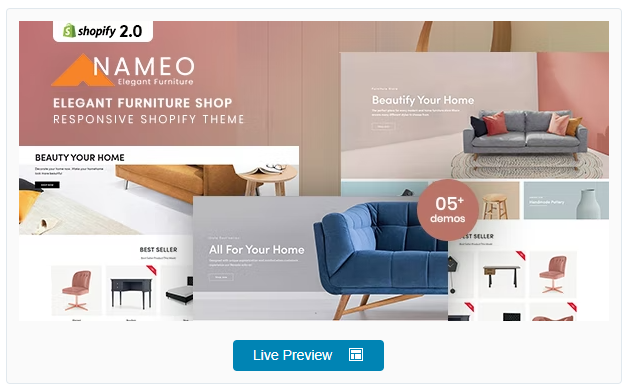 Nameo - Elegant Furniture Shop For Shopify
