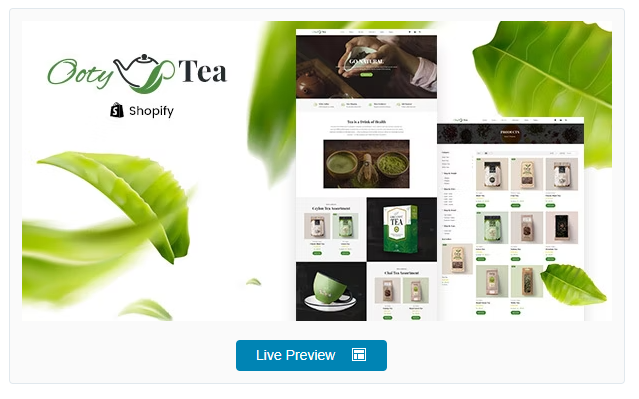 Ooty - Organic Tea Store Shopify Theme