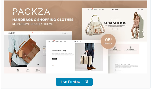 Packza - Handbags & Shopping Clothes Responsive Shopify Theme