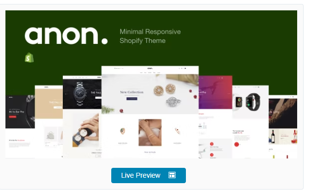 Anon - Minimal Responsive Shopify Theme