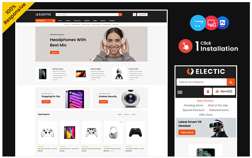 Electic - Multipurpose OpenCart Responsive store