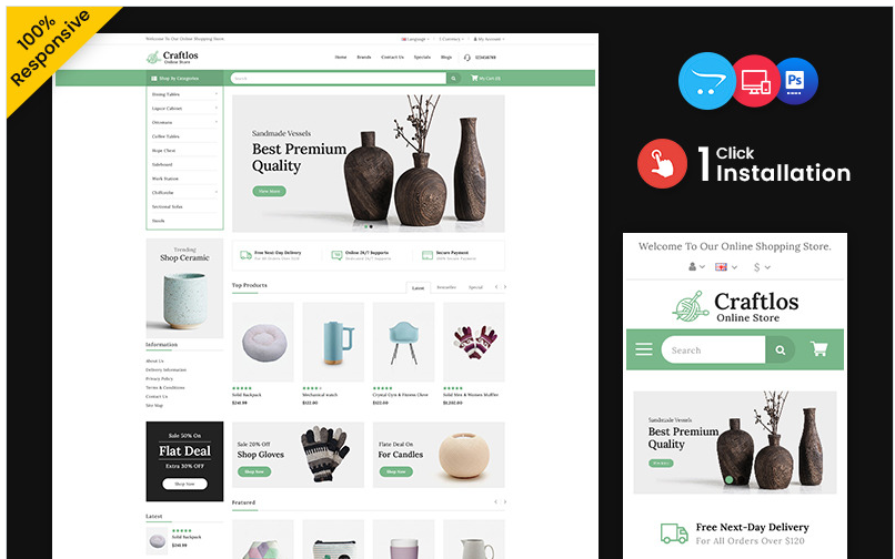 Craftlos – Medical and Drug Multipurpose OpenCart Store
