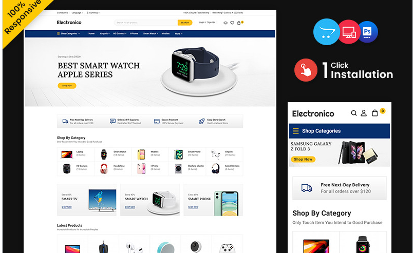 Electronico - Mega Shop Multipurpose Responsive Opencart Store