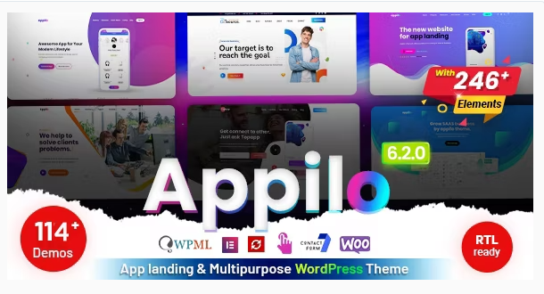 Product Image - Appilo – App Landing Page WordPress Theme 6.2.0