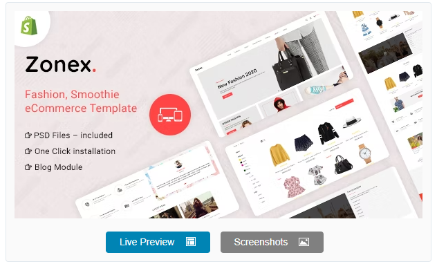 Zonex Multipurpose E-commerce Shopify Template