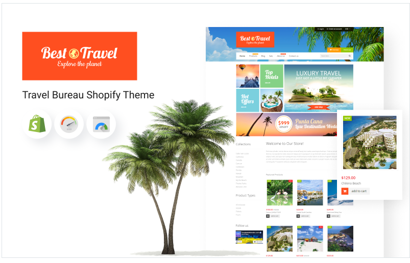 Travel Bureau eCommerce Shopify Theme