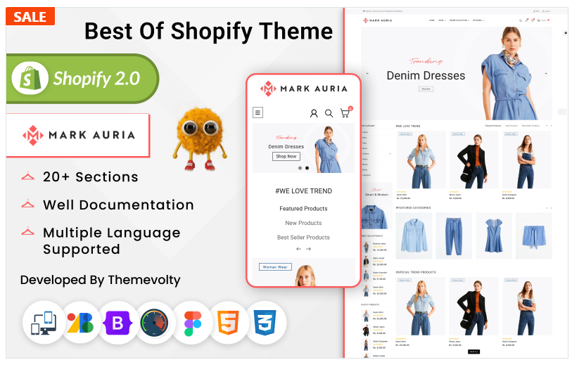 Mark Auria - Mega Fashion Shopify 2.0 Premium Responsive Theme