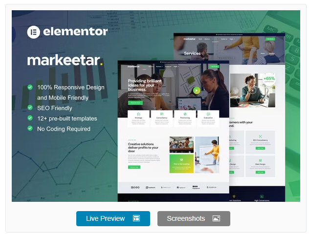 Product Image - Markeetar – Digital Marketing Agency Elementor Pro Template Kit Product Image - Markeetar – Digital Marketing Agency Elementor Pro Template Kit
